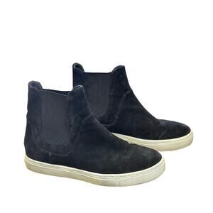 Vince. Newlyn black suede high‎ top sneakers size 7.5
